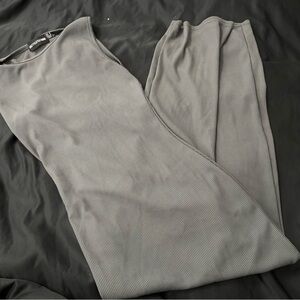 Prettylittlething grey long dress